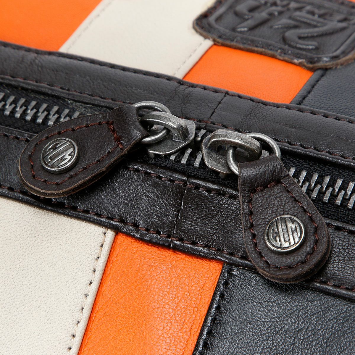 CLASSIC LEGEND MOTORS｜【ル・マン24時間レース・オフィシャルライセンス商品】ウィークエンド レザー バッグ 72H｜ボストンバッグ｜オレンジ