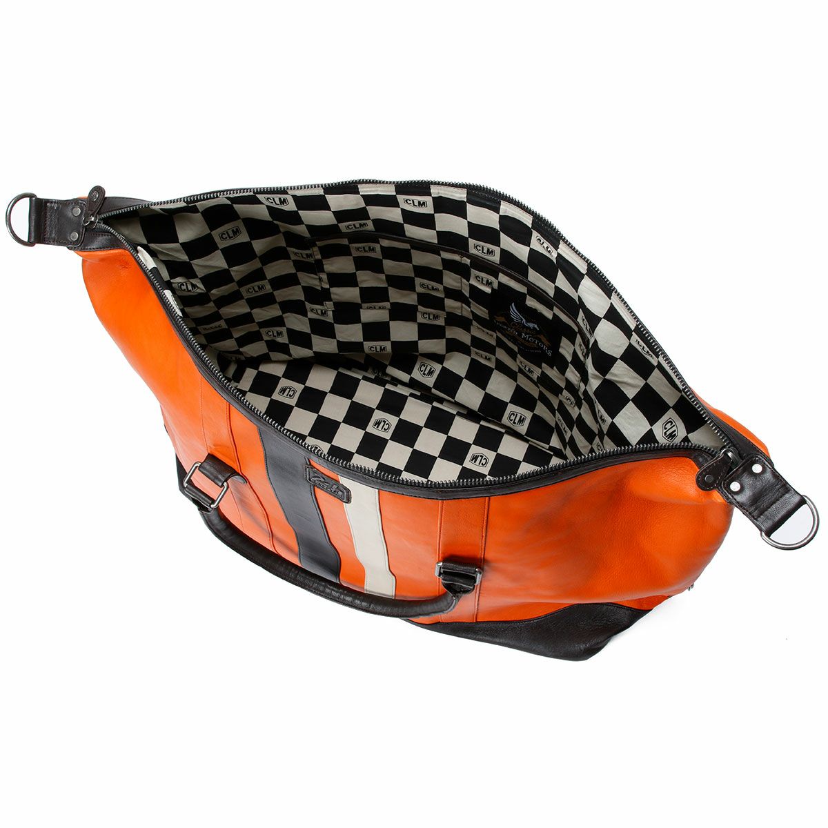 CLASSIC LEGEND MOTORS｜【ル・マン24時間レース・オフィシャルライセンス商品】ウィークエンド レザー バッグ 72H｜ボストンバッグ｜オレンジ