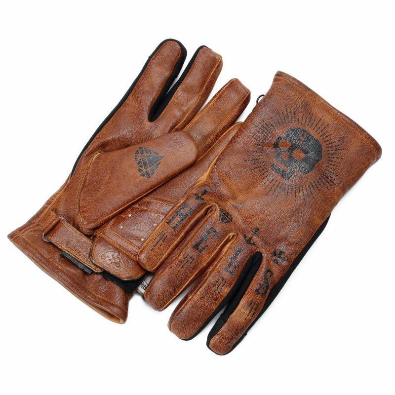 スカル レザーウインターグローブ スカル レザーウインターグローブ