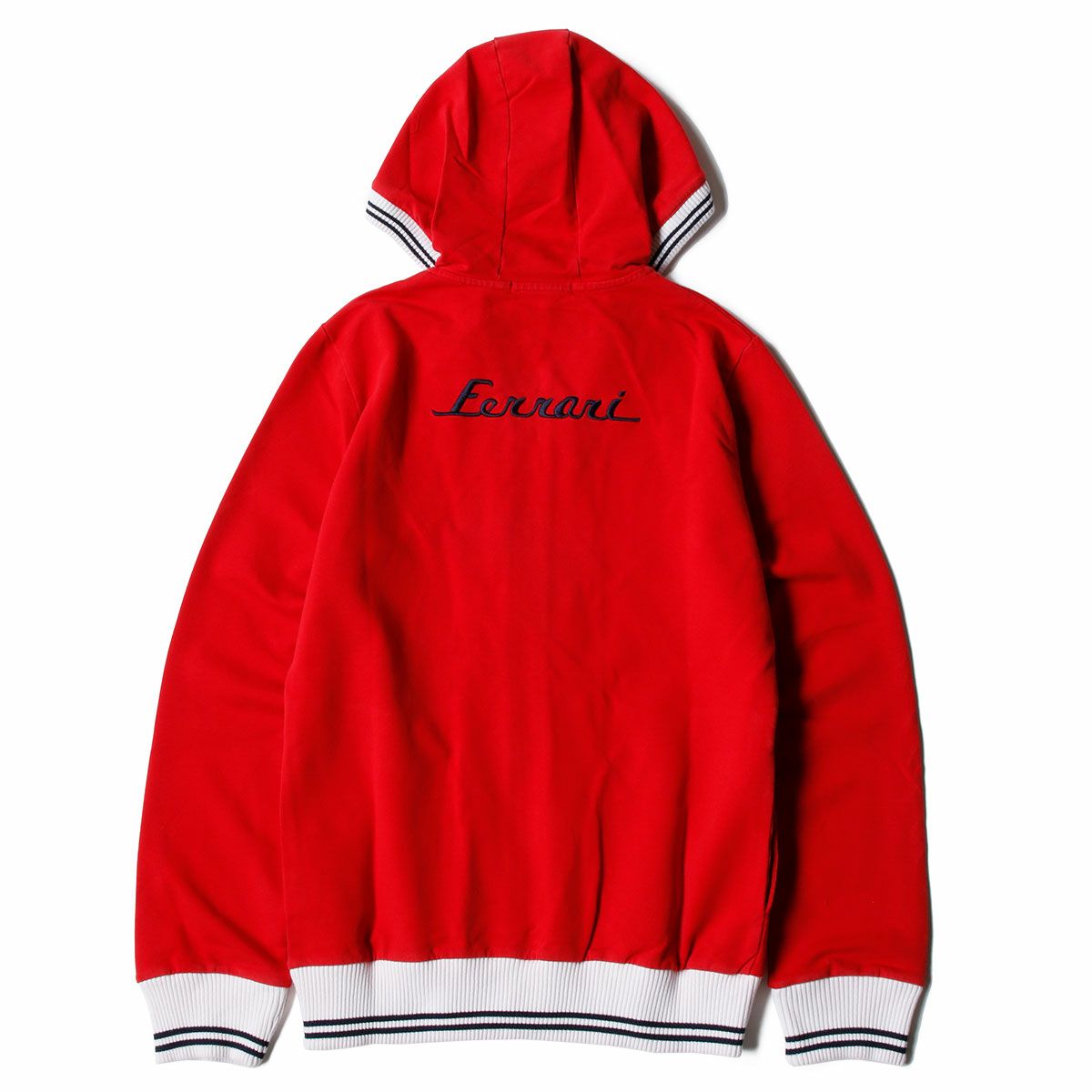 Ferrari｜フェラーリ ウィメンズ フーデッド ジップ ヴィンテージ スウェット｜ニット｜レッド