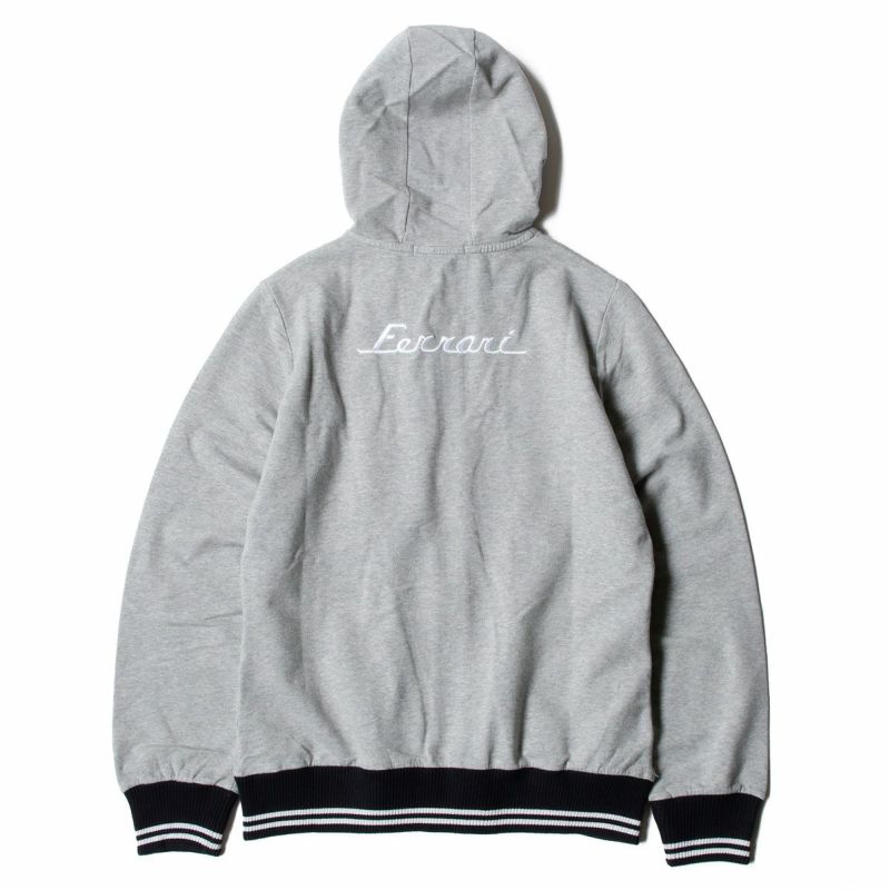 Ferrari｜フェラーリ ウィメンズ フーデッド ジップ ヴィンテージ スウェット｜ニット｜グレー