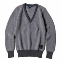 Ferrari｜フェラーリ ウィメンズ ウール PHC Vネック セーター｜ニット｜グレー