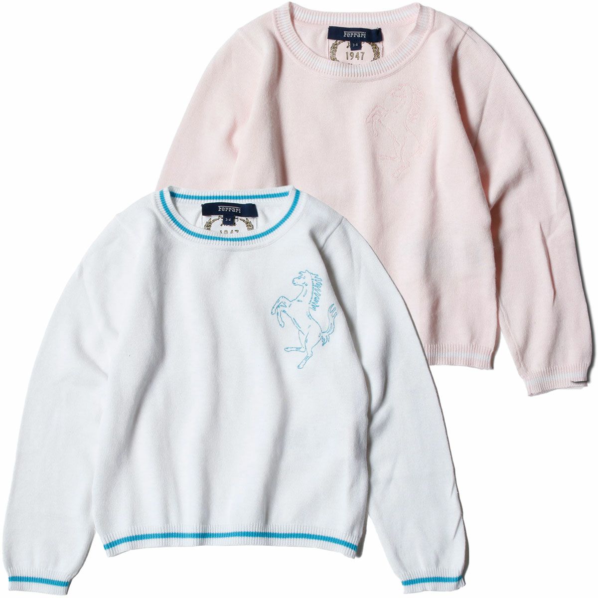 Ferrari｜フェラーリ キッズ コットン ラウンドネック セーター｜ニット