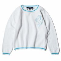 Ferrari｜フェラーリ キッズ コットン ラウンドネック セーター｜ニット｜ホワイト