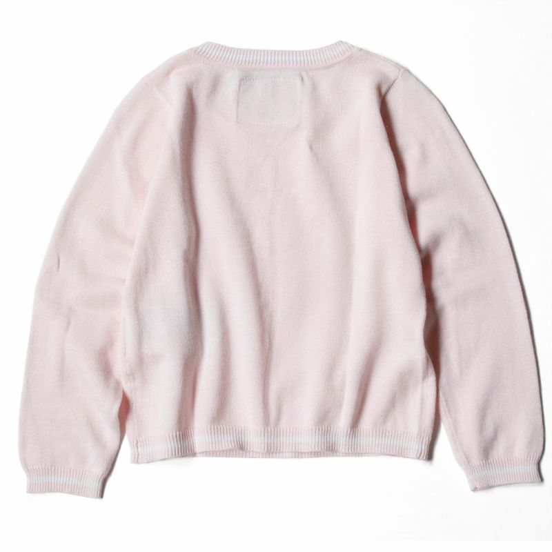 Ferrari｜フェラーリ キッズ コットン ラウンドネック セーター｜ニット｜ピンク