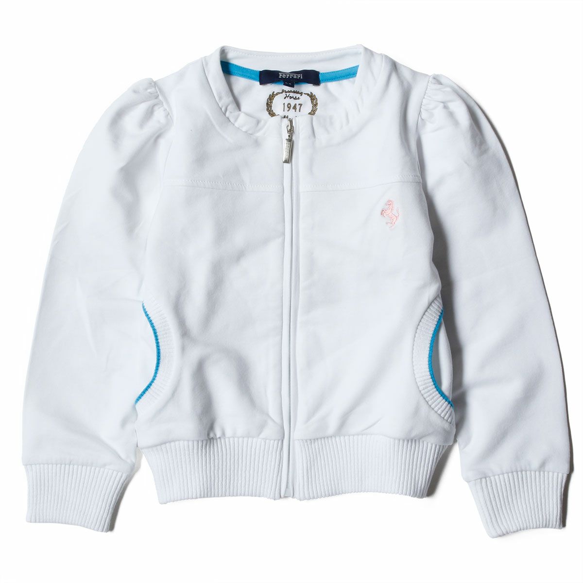 Ferrari｜フェラーリ キッズ ヴィンテージ ジップスウェット｜ニット｜ホワイト