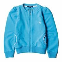 Ferrari｜フェラーリ キッズ ヴィンテージ ジップスウェット｜ニット｜ターコイズ