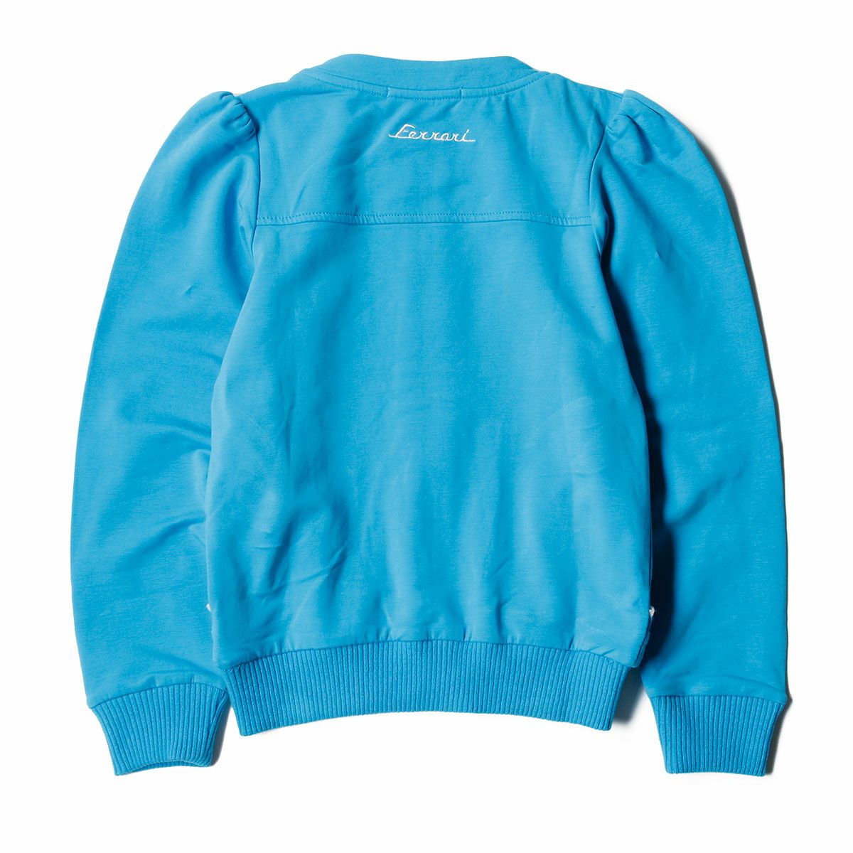 Ferrari｜フェラーリ キッズ ヴィンテージ ジップスウェット｜ニット｜ターコイズ