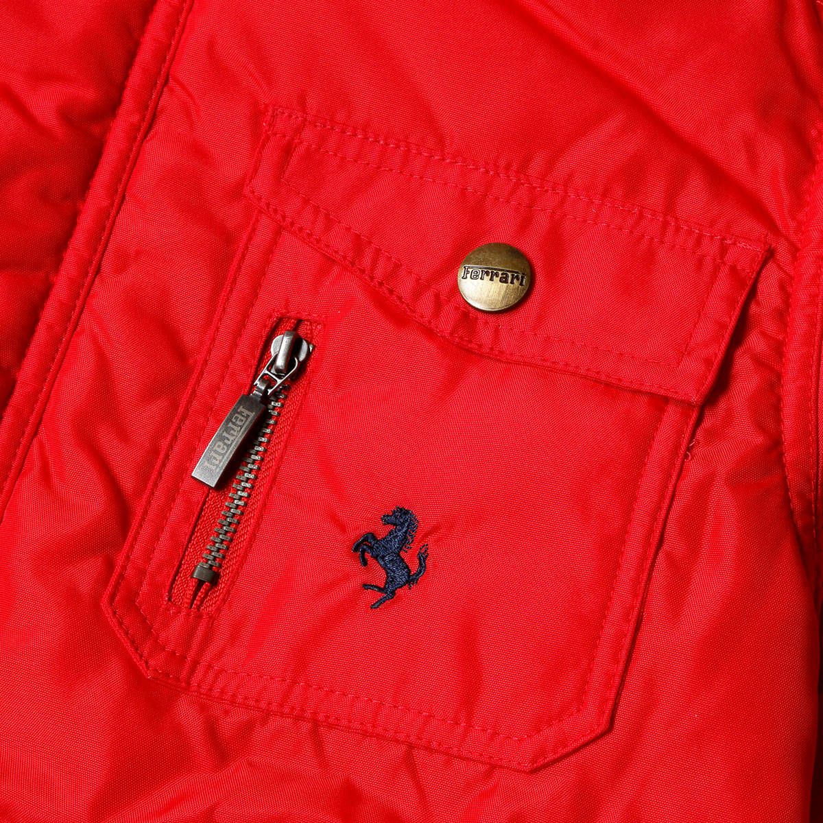 Ferrari｜フェラーリ キッズ フーデッド ジャケット｜アウター｜レッド