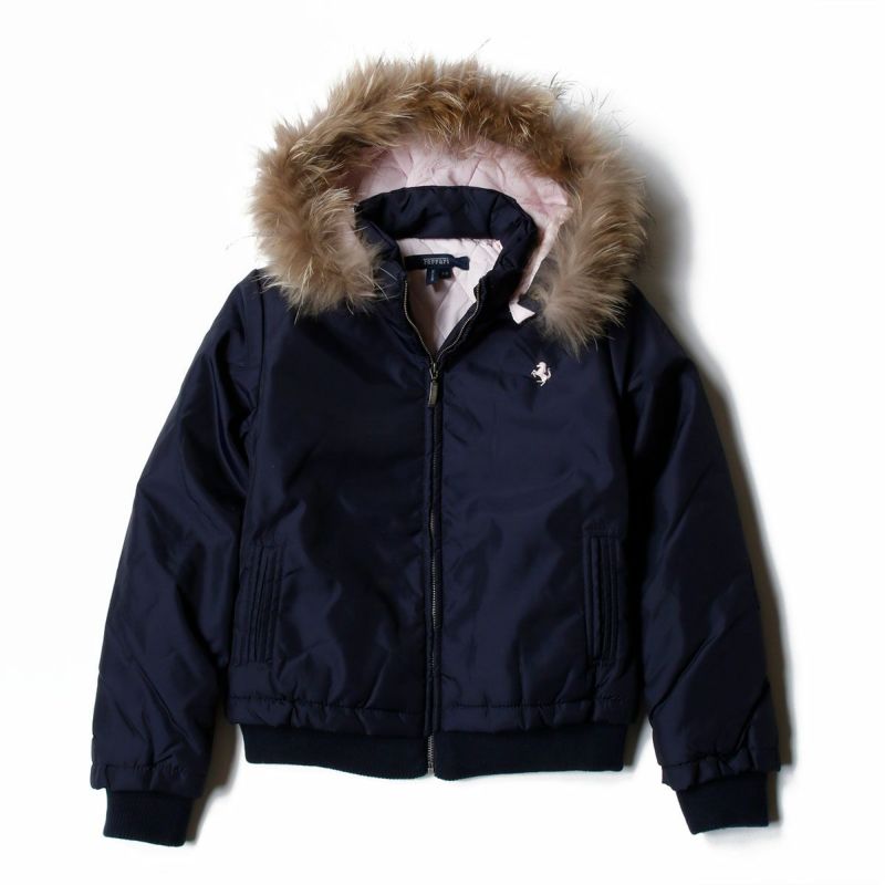 Ferrari｜フェラーリ キッズ フーデッド ジャケット｜アウター｜ネイビー