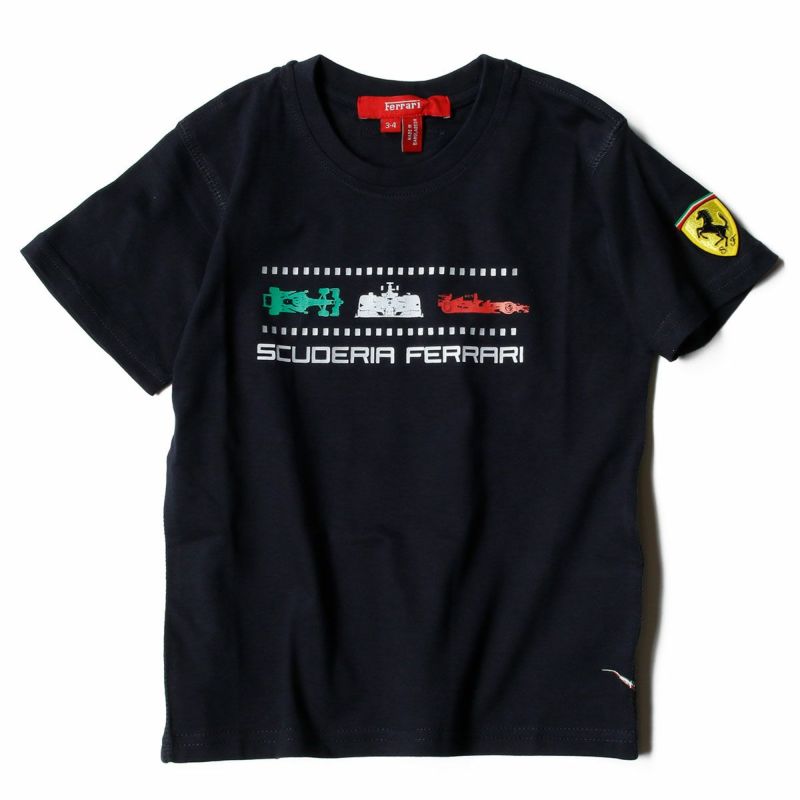 Ferrari｜フェラーリ キッズ F1 Tシャツ｜ネイビー