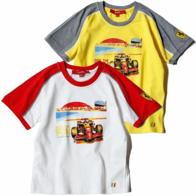 Ferrari｜フェラーリ キッズ FEEL THE SUN Tシャツ｜