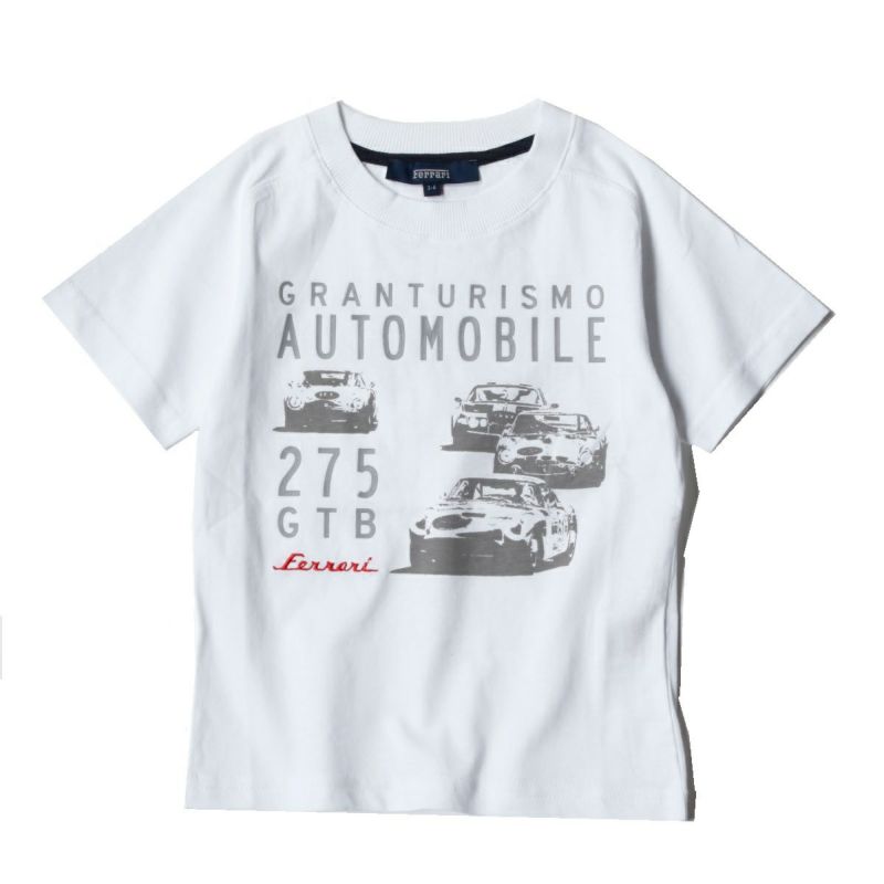Ferrari｜フェラーリ キッズ 275 GTB Tシャツ｜ホワイト