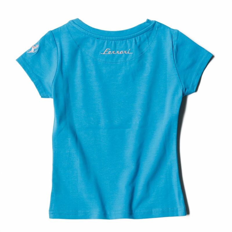 Ferrari｜フェラーリ キッズ Competitive Tシャツ｜ターコイズ