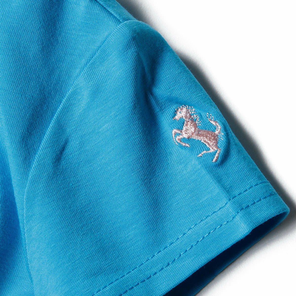 Ferrari｜フェラーリ キッズ Competitive Tシャツ｜ターコイズ