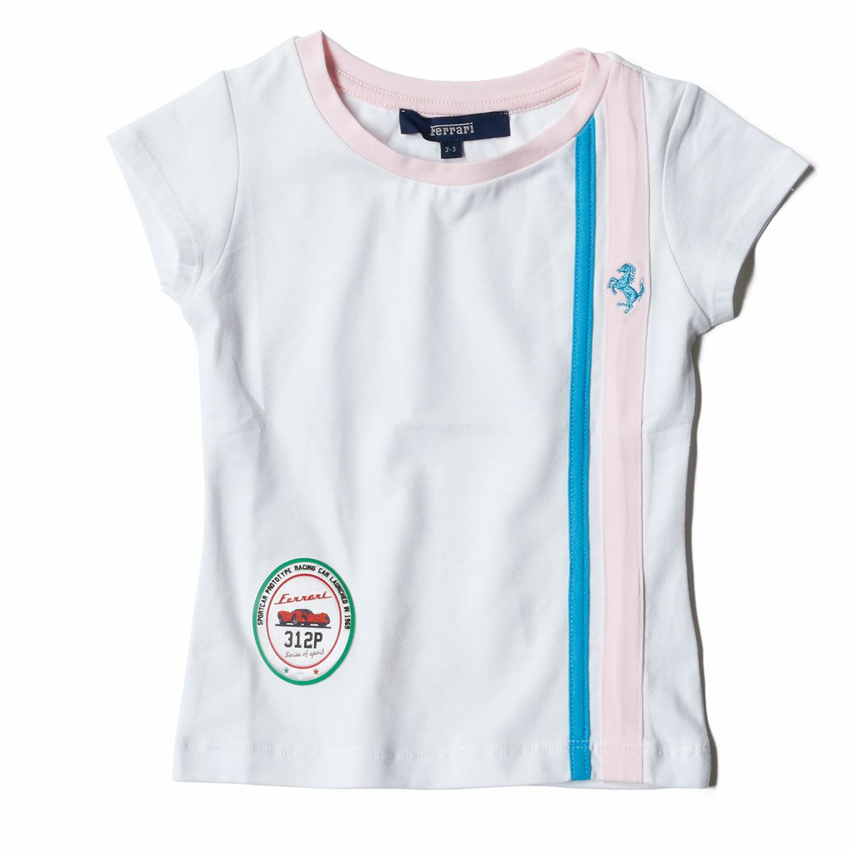 Ferrari｜フェラーリ キッズ ヴィンテージ Tシャツ｜ホワイト