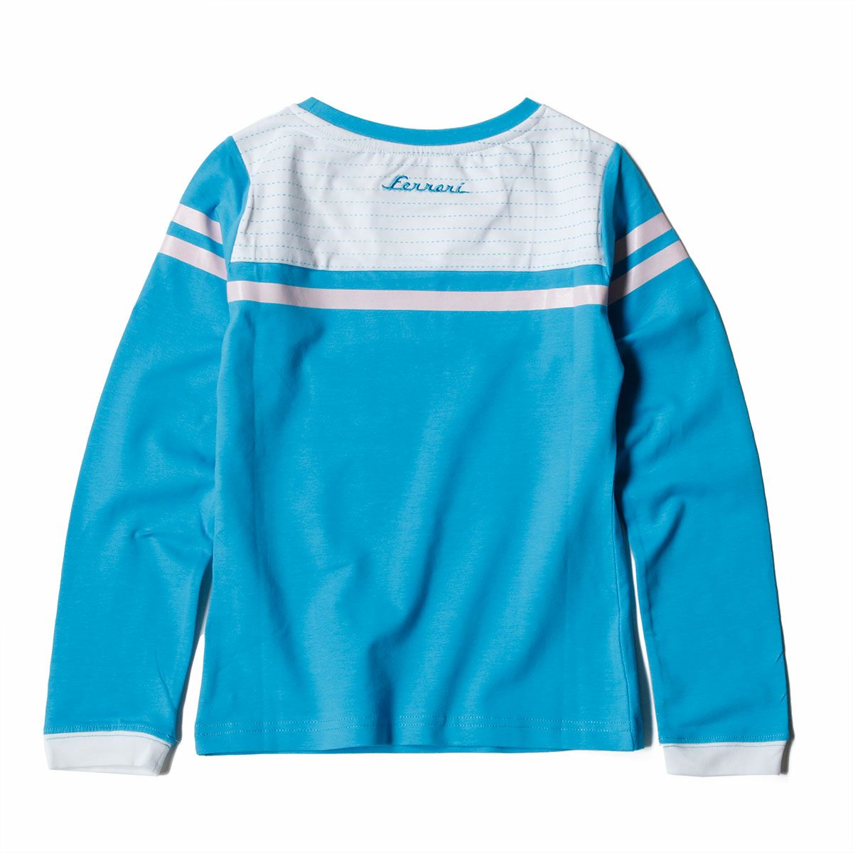 Ferrari｜フェラーリ キッズ ヴィンテージ ロングスリーブ Tシャツ｜ロングスリーブ｜ターコイズ