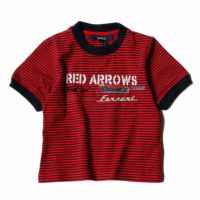 Ferrari｜フェラーリ キッズ ストライプ Tシャツ｜レッド