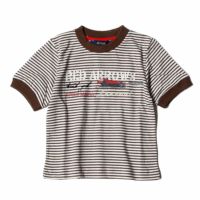Ferrari｜フェラーリ キッズ ストライプ Tシャツ｜オフホワイト