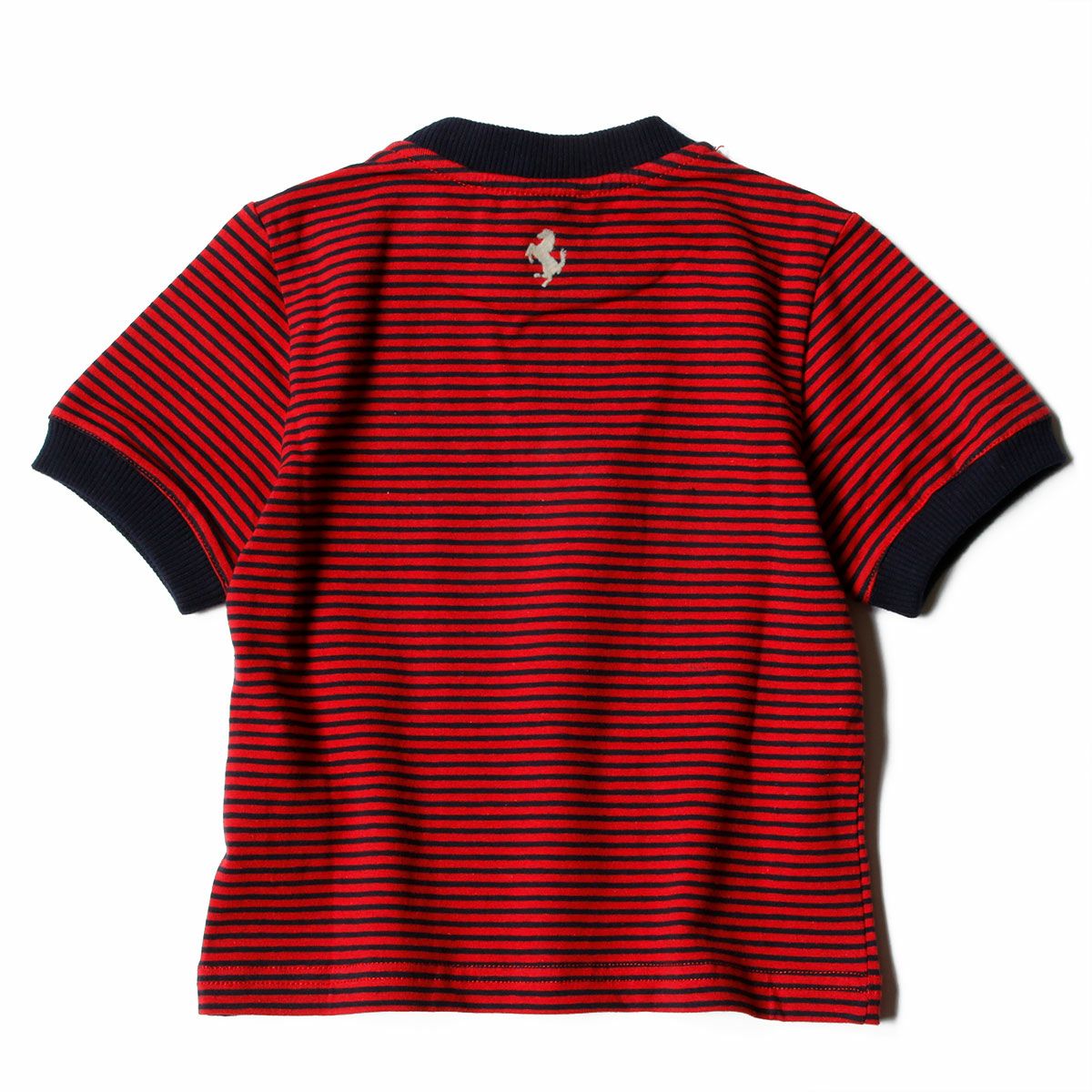 Ferrari｜フェラーリ キッズ ストライプ Tシャツ｜レッド