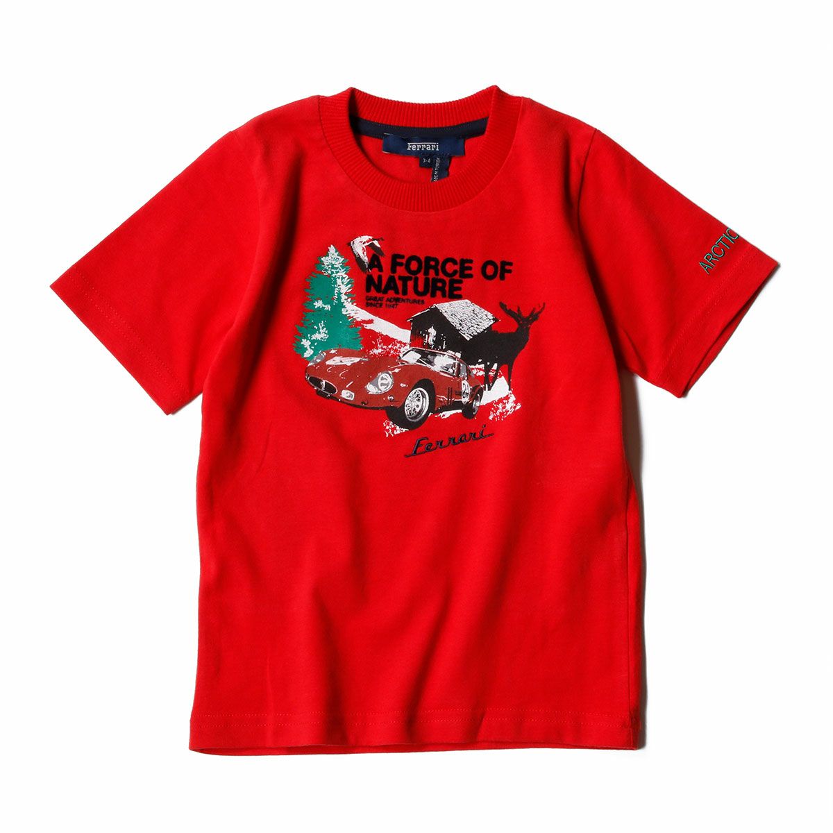 Ferrari｜フェラーリ キッズ Force of Nature Tシャツ｜レッド