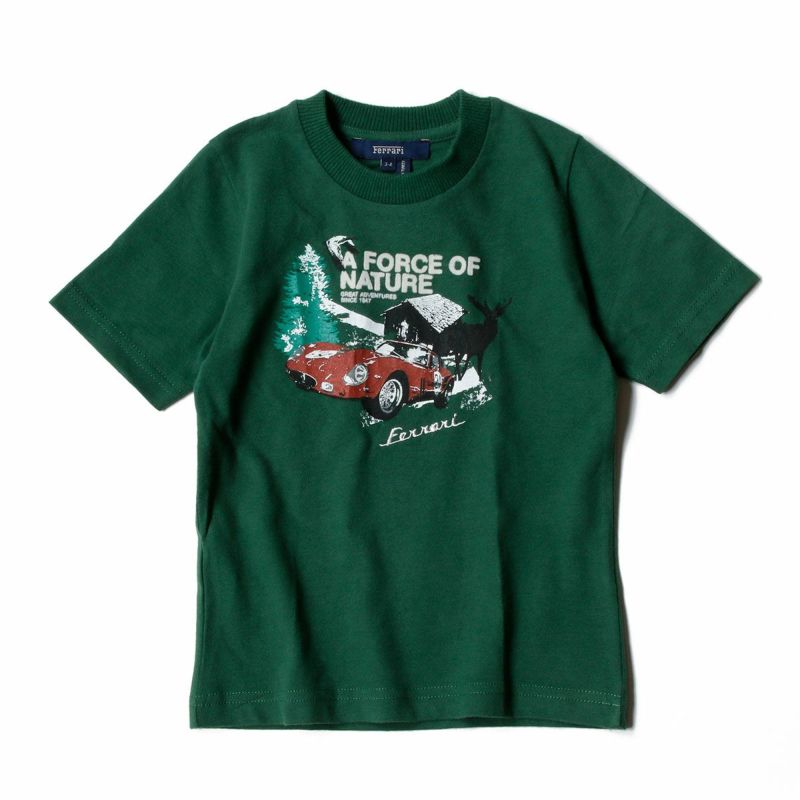 Ferrari｜フェラーリ キッズ Force of Nature Tシャツ｜グリーン
