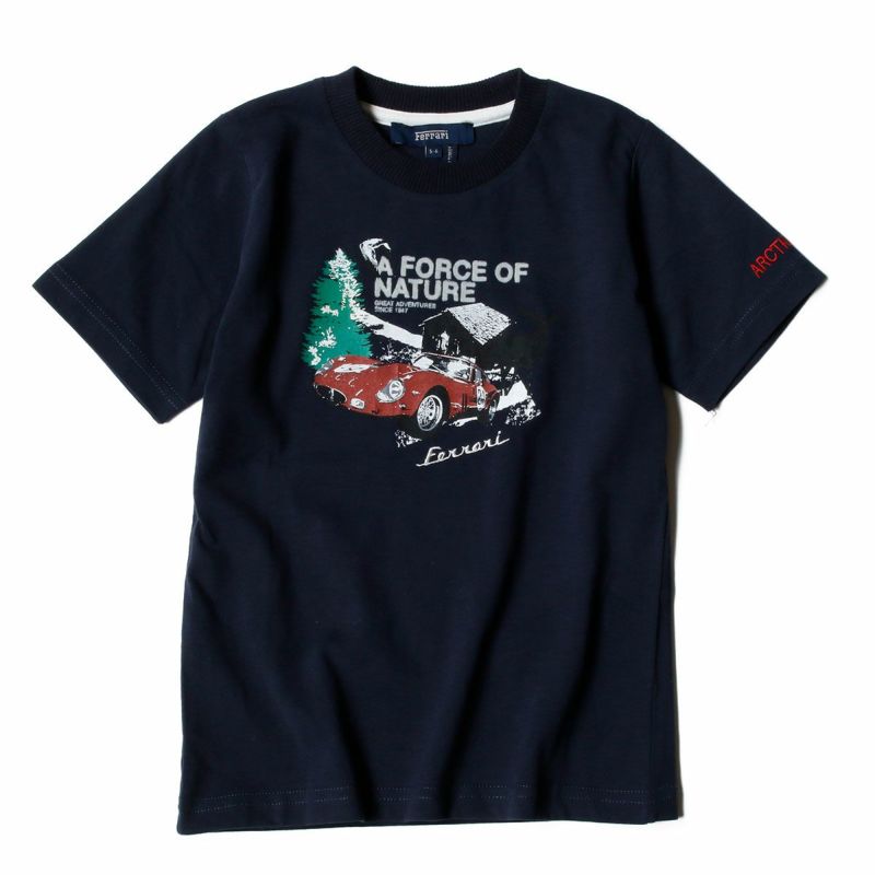 Ferrari｜フェラーリ キッズ Force of Nature Tシャツ｜ネイビー