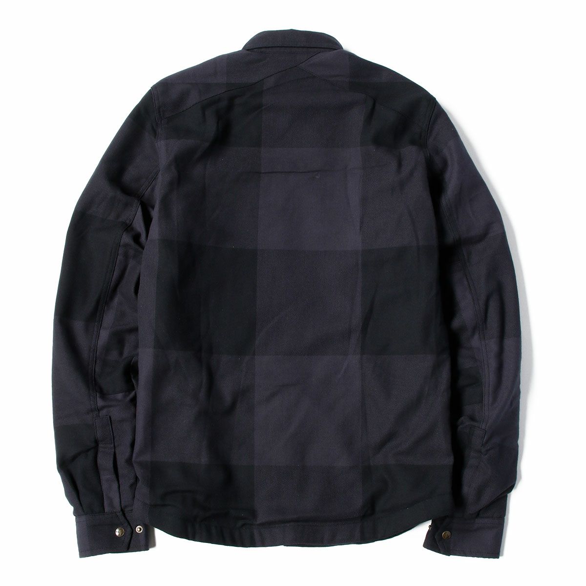 John Doe｜XTM モトシャツ ビッグブロック｜ファブリック｜グレー×ブラック