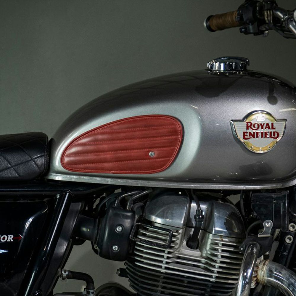 Trip Machine｜タンクパッド レザー クラシック ストライプ｜その他雑貨｜チェリーレッド｜使用イメージ