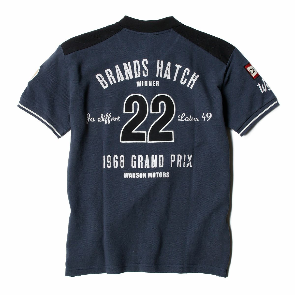 Warson Motors｜シフェール ブランズハッチ ポロ｜ポロシャツ｜ダークブルー