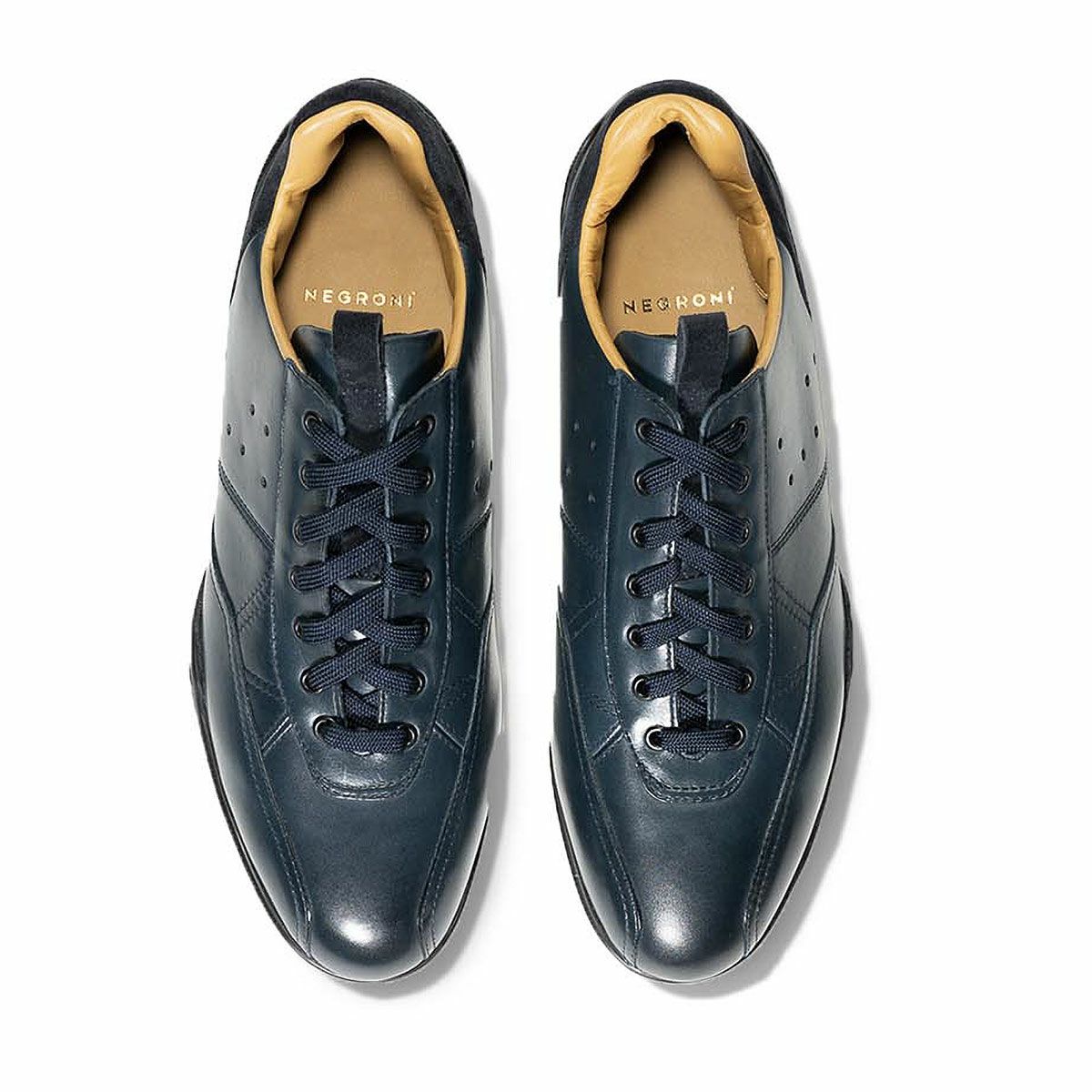 NEGRONI｜スピアヘッド ウェットトラックカーフ｜スニーカー｜ウェストミンスターブルー