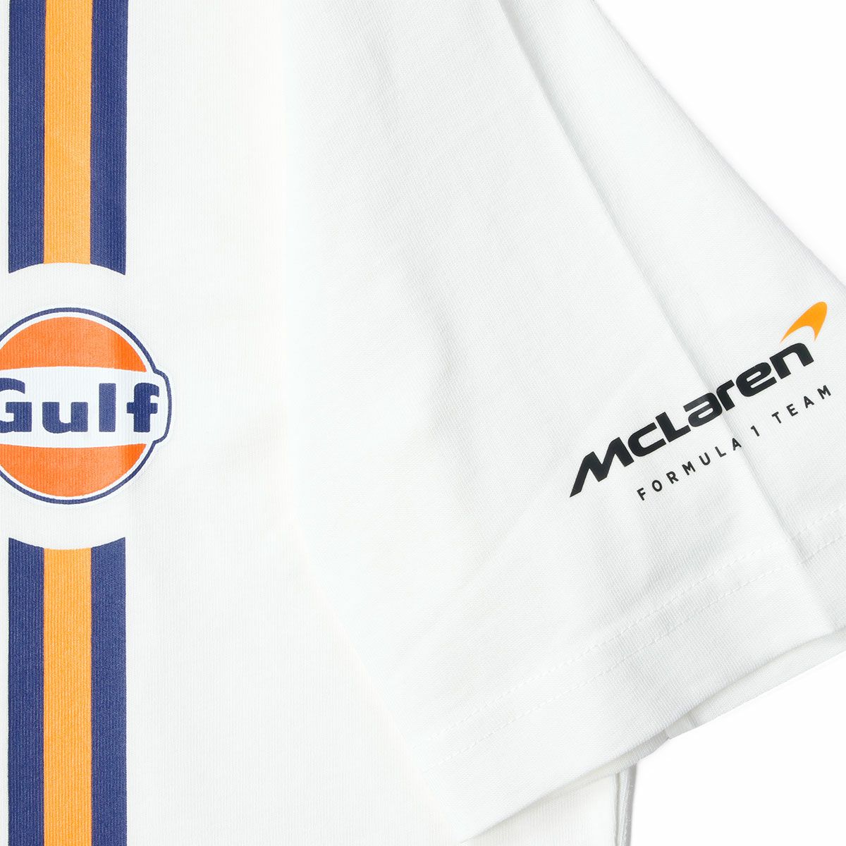 McLaren F1｜マクラーレン ガルフ CORE ロゴ Tシャツ｜スノーホワイト