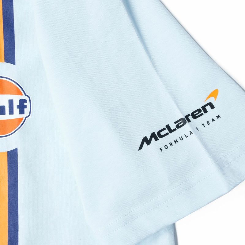 McLaren F1｜マクラーレン ガルフ CORE ロゴ Tシャツ｜デリケートブルー