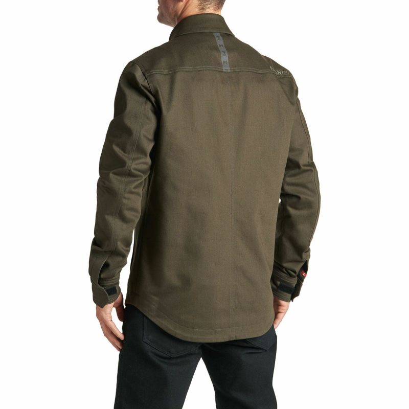 PANDO MOTO｜カポ コア 02｜ファブリック｜カーキ｜モデル着用