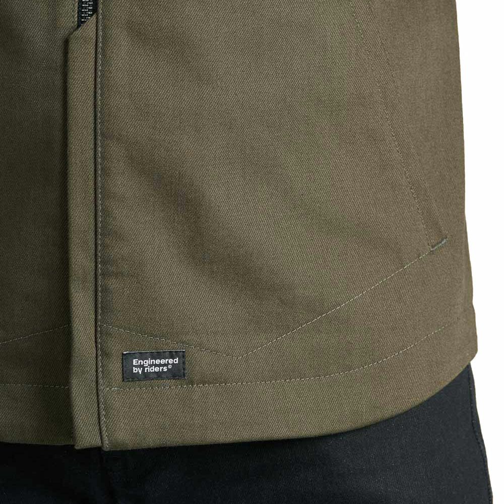 PANDO MOTO｜カポ コア 02｜ファブリック｜カーキ｜モデル着用