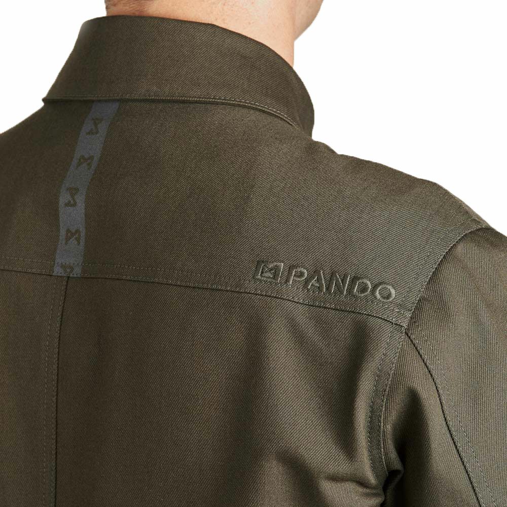 PANDO MOTO｜カポ コア 02｜ファブリック｜カーキ｜モデル着用