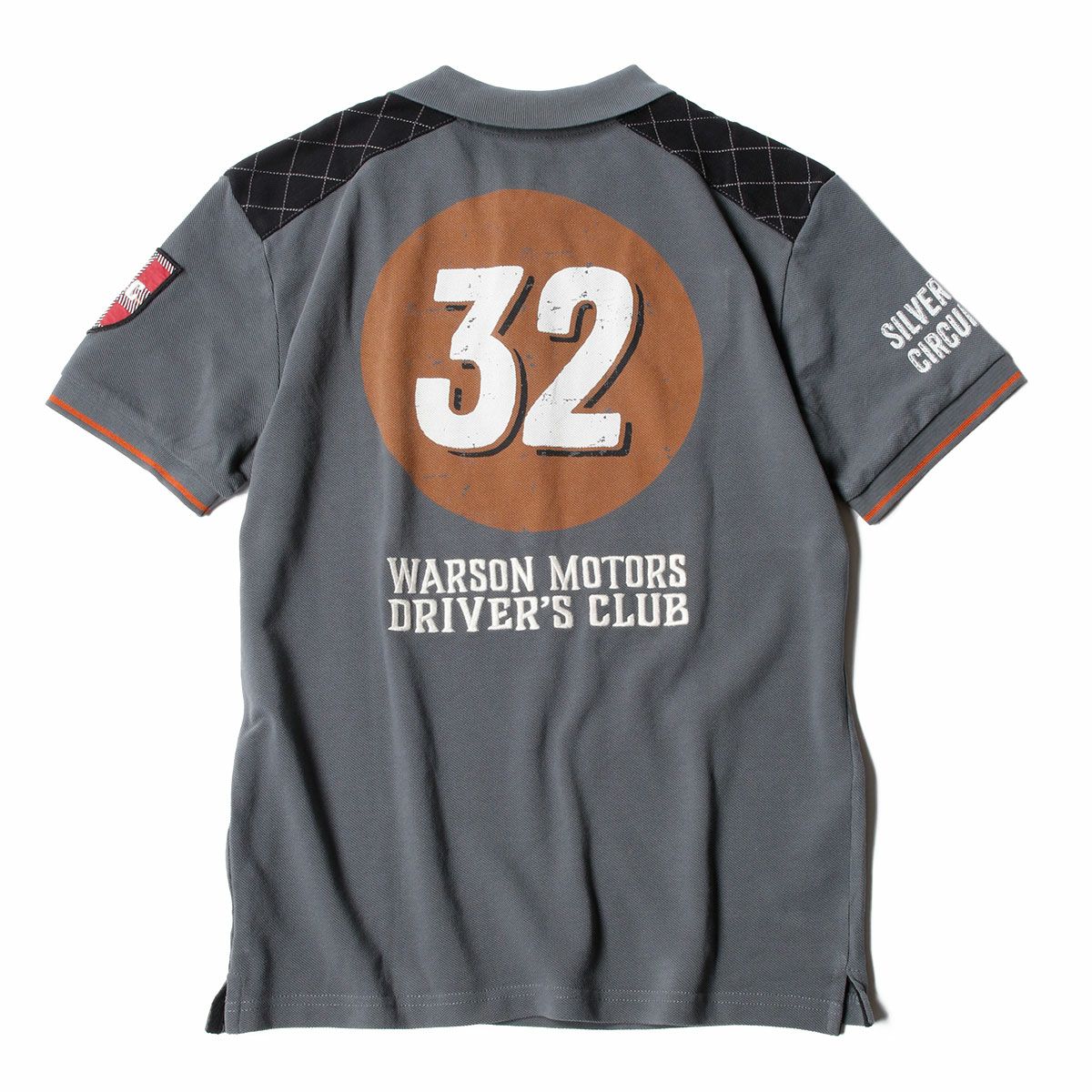 Warson Motors｜ドライバーズ クラブ ポロ｜ポロシャツ｜ガンメタリック