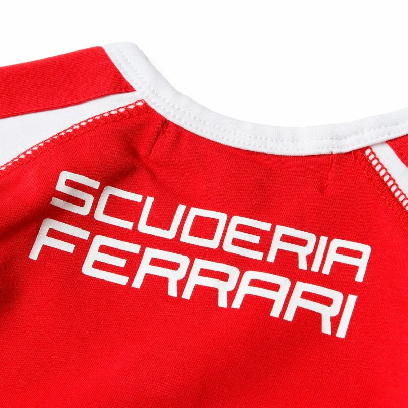 Ferrari｜フェラーリ キッズ Tシャツ + ハーフパンツ上下セット｜Tシャツ｜レッド