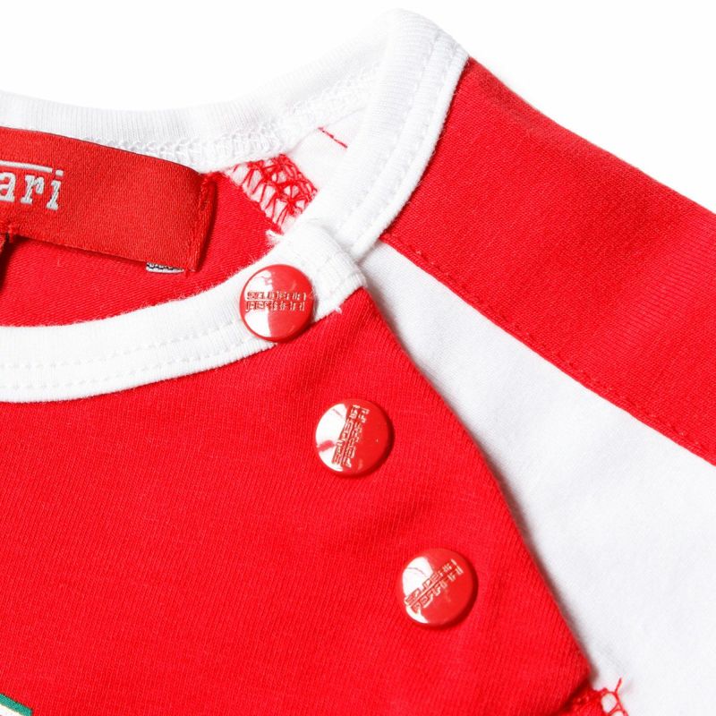 Ferrari｜フェラーリ キッズ Tシャツ + ハーフパンツ上下セット｜Tシャツ｜レッド