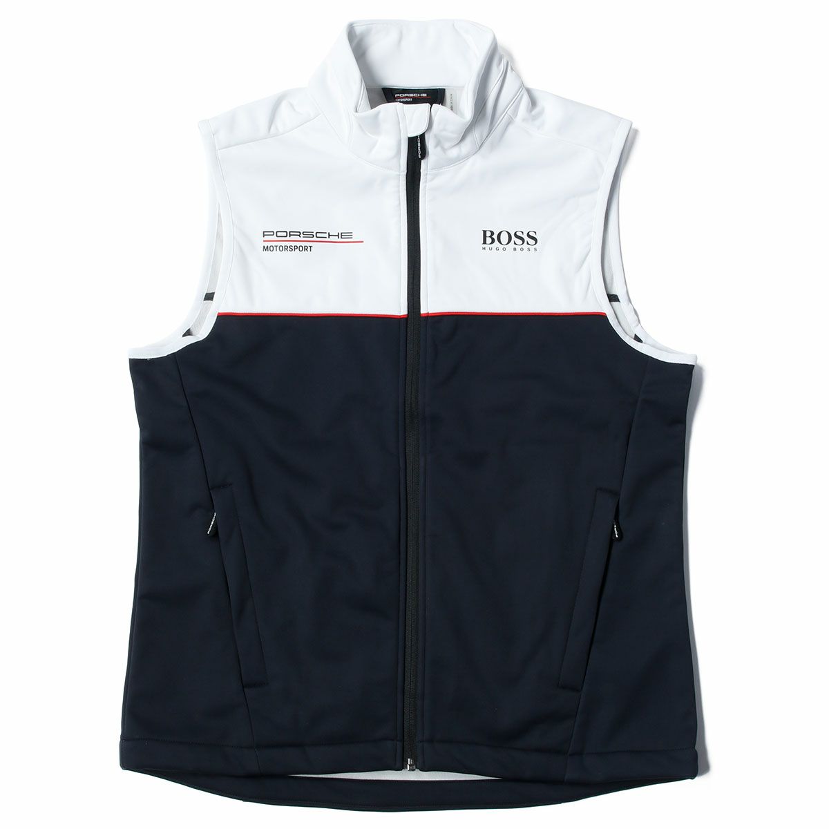 PORSCHE｜ポルシェ RP チーム ジレ｜ベスト｜ブラック×ホワイト
