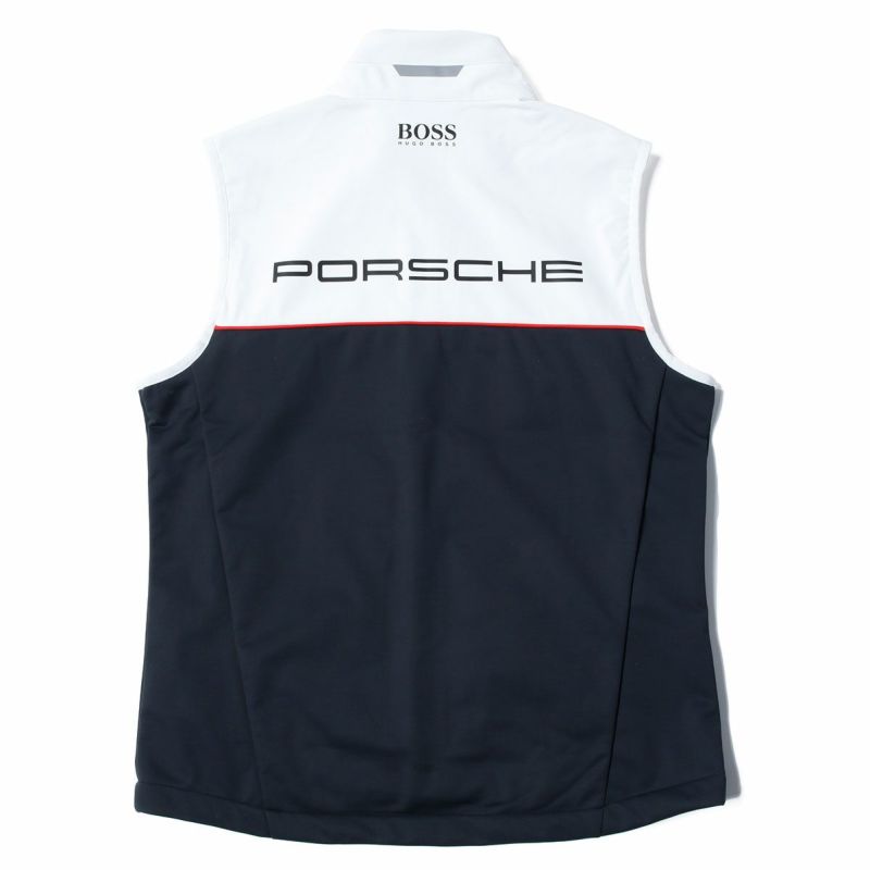 PORSCHE｜ポルシェ RP チーム ジレ｜ベスト｜ブラック×ホワイト
