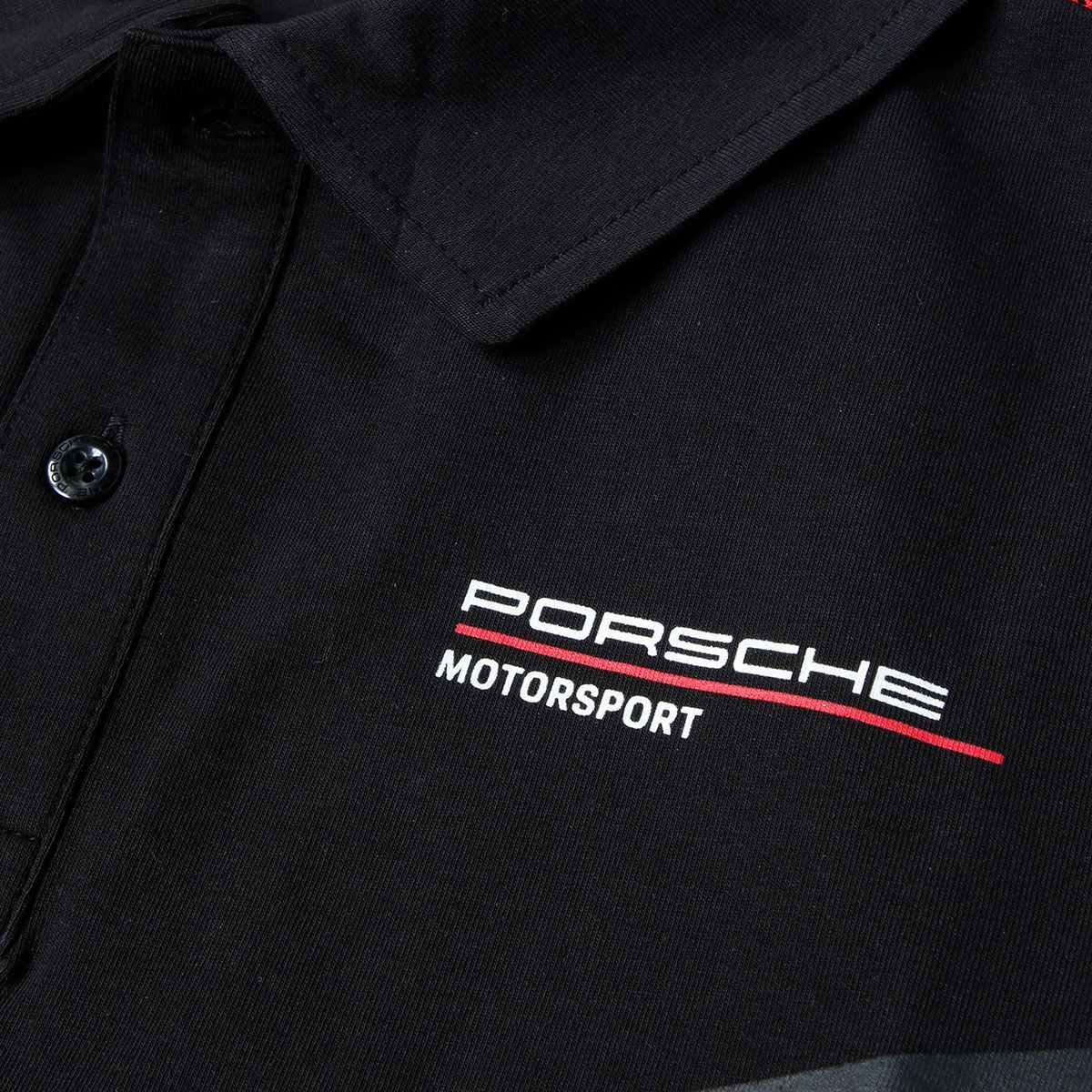 PORSCHE｜ポルシェ FW ポロシャツ｜ブラック