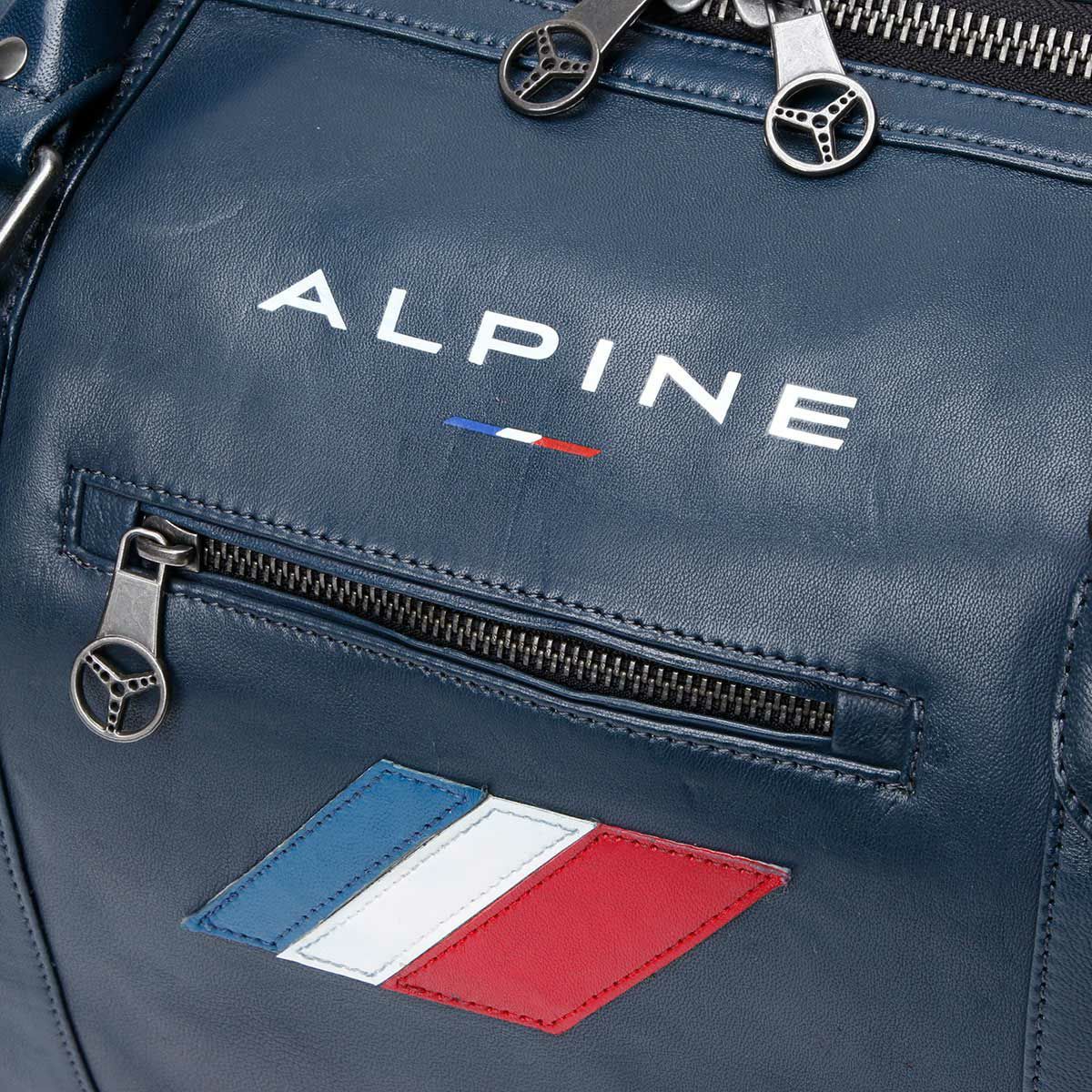 CLASSIC LEGEND MOTORS｜アルピーヌ A110 48H レザーバッグ｜ボストンバッグ｜ロイヤルブルー