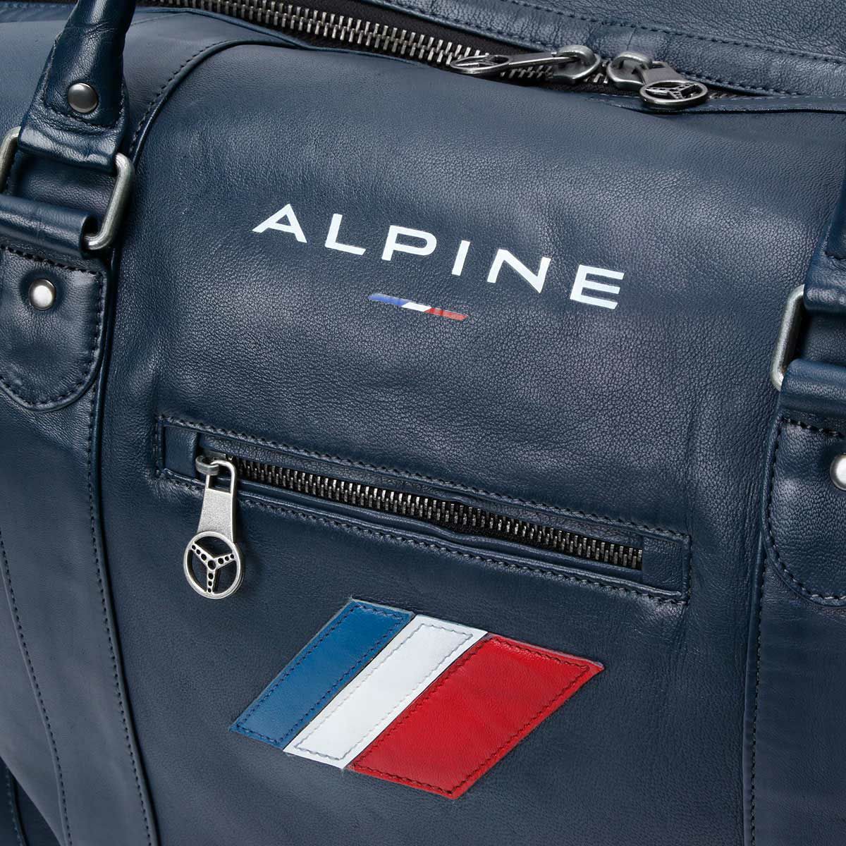 CLASSIC LEGEND MOTORS｜アルピーヌ A310 72H レザーバッグ｜ボストンバッグ｜ロイヤルブルー