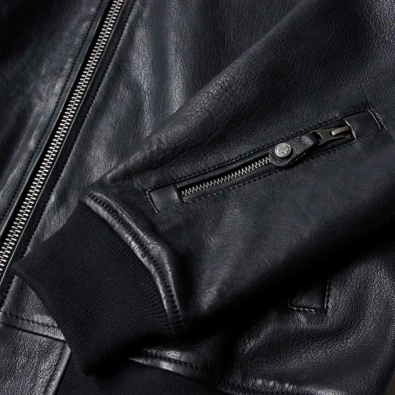 CLASSIC LEGEND MOTORS｜アルピーヌ JEAN レザージャケット｜アウター｜ブラック