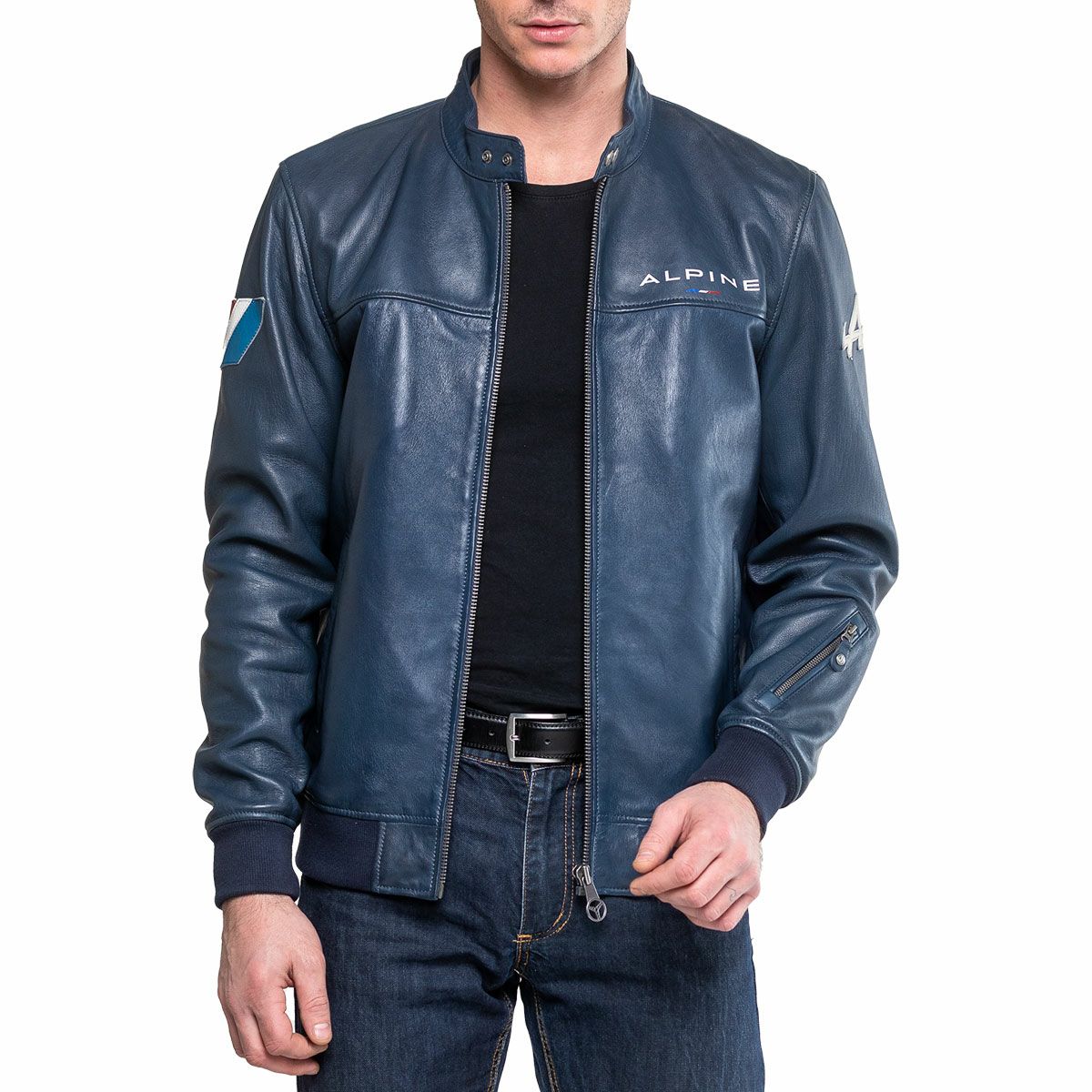 CLASSIC LEGEND MOTORS｜アルピーヌ JEAN レザージャケット｜アウター｜ロイヤルブルー