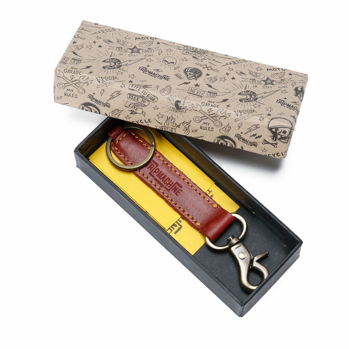 Trip Machine｜クラシック キーリング｜キーホルダー｜チェリーレッド