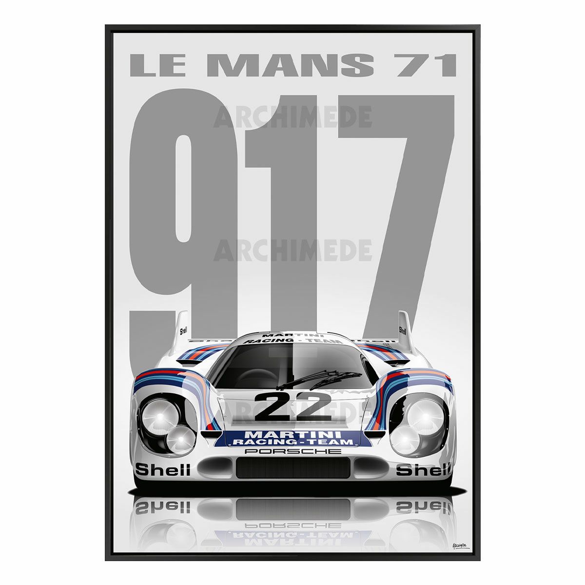 Le Mans 24h｜THE WINNERS 2 (100 × 70cm)｜ポスター｜L917MartiniFace1971