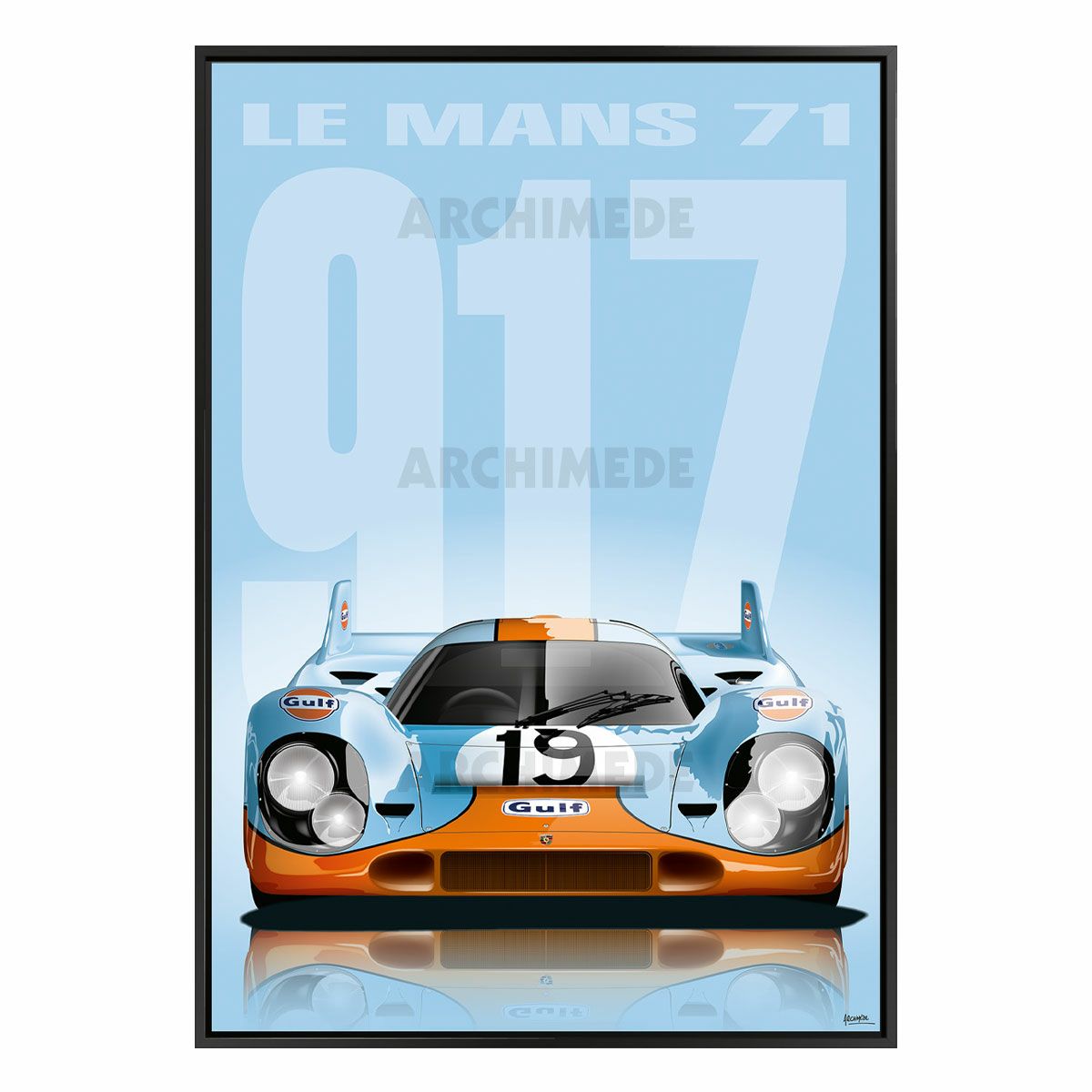 Le Mans 24h｜THE WINNERS 2 (100 × 70cm)｜ポスター｜L917GulfFace1971
