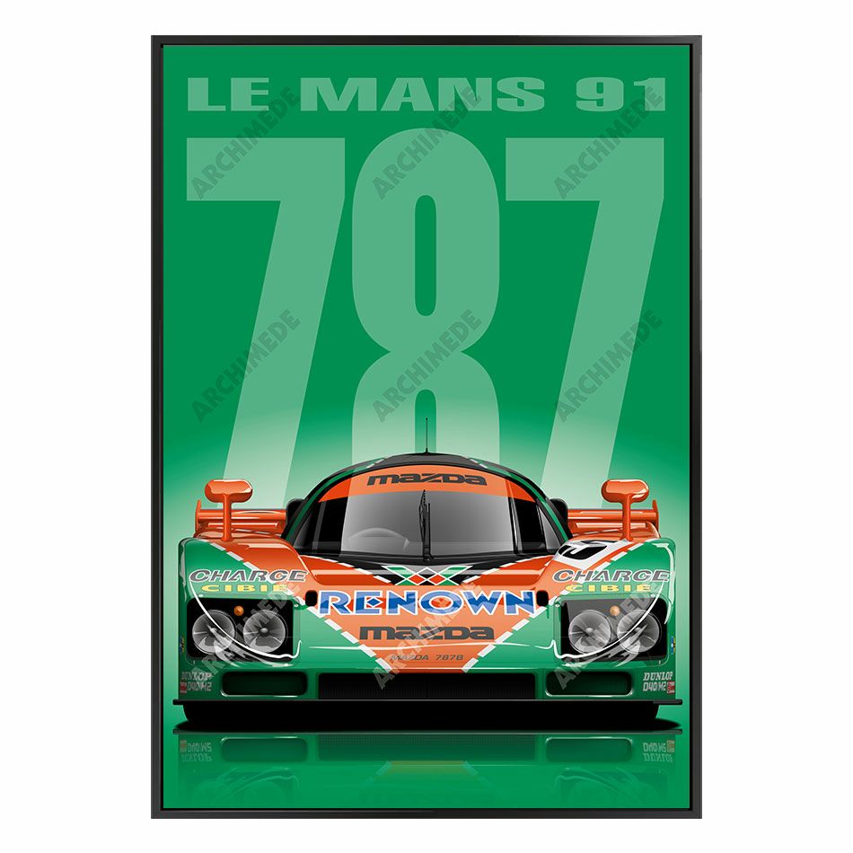 Le Mans 24h｜THE WINNERS 2 (100 × 70cm)｜ポスター｜LMAZ787B1991-GREEN